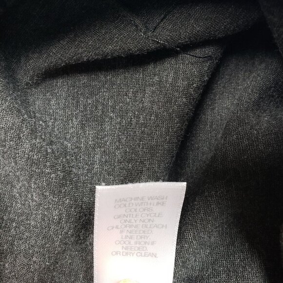 J Jill Ponte Slim Leg Pants Womens Medium Petite Grey Notch Hem Pull On - Picture 10 of 10